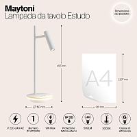 Дополнительная картинка Настольная лампа Maytoni Estudo Z010TL-L8W3K