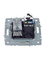 BRITE Роз. двойная TV+RJ45 кат.5E РТВ/РК12-БрА алюм. IEK 