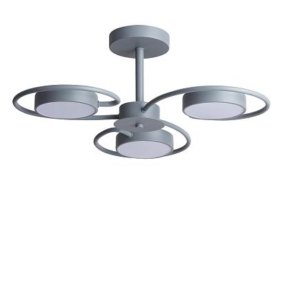 люстры 5658/36cl ledio ln23 серый светильник потолочный led 36w 1844лм 3000-6000к 220v evin, доставка по Казахстану 