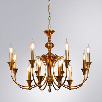 люстры подвесная люстра arte lamp collinetta a4094lm-12pb, доставка по Казахстану 