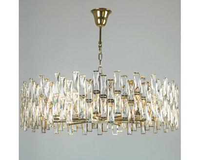 newport 10120 10123+9/c gold , люстра, gold clear crystal d85*h26 cm e14 12*40w, доставка по Казахстану 