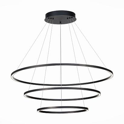 люстры st605.403.114 cветильник подвесной  smart st-luce черный/белый led 1*114w 2800-6500k, доставка по Казахстану 