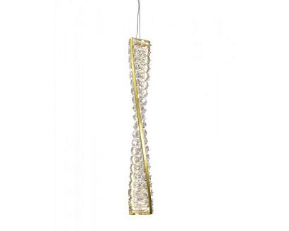 newport 8240 8246/s gold new , подвесной светильник, gold сlear crystal l7,6*h50/250 cm led strip 13, доставка по Казахстану 