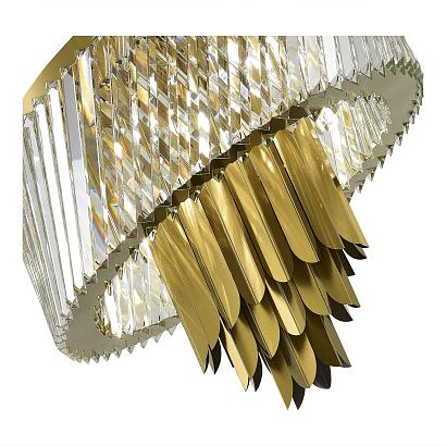 sl1635.302.09 потолочный светильник st-luce латунь/прозрачный e14 9*40w nari, доставка по Казахстану 