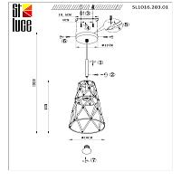 Дополнительная картинка Подвесной светильник ST Luce Narrio SL1016.203.01