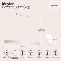 Дополнительная картинка Подвесной светодиодный светильник Maytoni Step P010PL-L30W