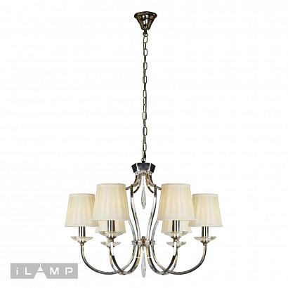 подвесная люстра ilamp charm p2508-6 nic, доставка по Казахстану 