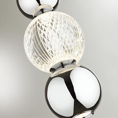 5007/7la l-vision odl23 419 хром/прозрачный/металл/акрил подвес led 7w 4000k 300лм crystal, доставка по Казахстану 