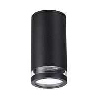 Дополнительная картинка 6605/1C HIGHTECH ODL23 563 черный/металл/пвх стойкий к УФ излучению Потолочный св-к IP65 LED GU10 7W MOTTO