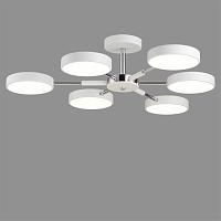люстры 5659/99cl ledio ln23 белый, хром светильник потолочный led 108w 5773лм 3000-6000к 220v mika, доставка по Казахстану 