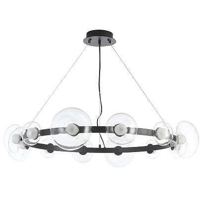 светильник crystal lux bosque sp12 black/transparent crystal lux 0270/312, доставка по Казахстану 