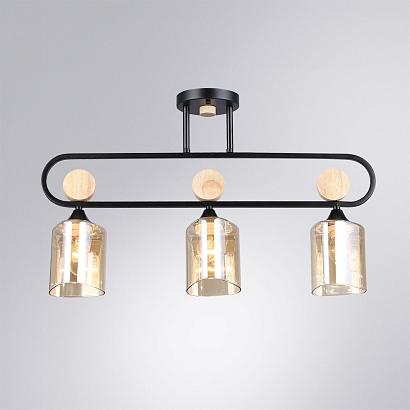 купить Потолочная люстра Arte Lamp GLAMORE A5076PL-3BK в Алматы, svet.kz, доставка по Казахстану 