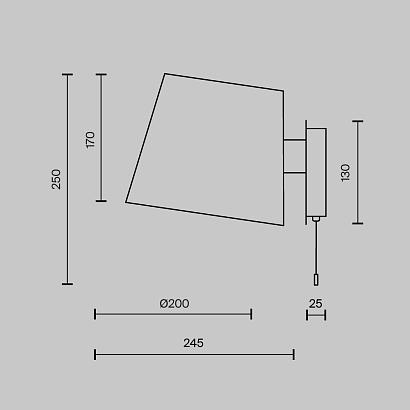 Бра Maytoni Bergamo MOD613WL-01W