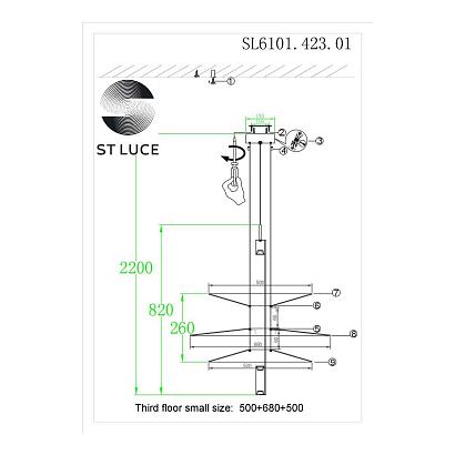 подвесной светодиодный светильник st luce isola sl6101.423.01, доставка по Казахстану 