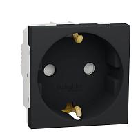 Розетка Schneider Electric Unica New Modular с/з со шторками 16A 250V NU303754 
