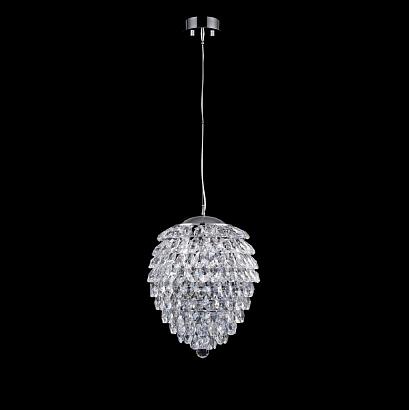 светильник подвесной crystal lux charme sp4 chrome/transparent crystal lux 1373/204, доставка по Казахстану 