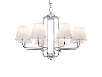 newport 4640 4648/с chrome , люстра, chrome shade white d80*h50/105 cm e14 8*40w + led 2*5w, доставка по Казахстану 