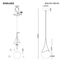 Дополнительная картинка SLE1197-403-01 Светильник подвесной FIORI
