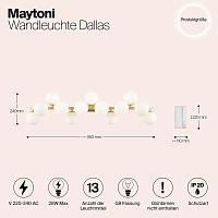 Дополнительная картинка Настенный светильник (бра) Maytoni MOD547WL-13BS