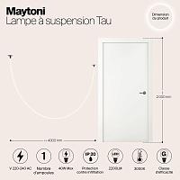 Дополнительная картинка Подвесной светильник Maytoni MOD146PL-L40B3K