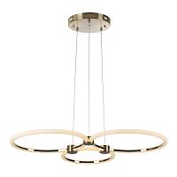 5297/80l ledio ln23 029 золотой светильник подвесной led 80w 3000-6000к 6232лм 220v nova, доставка по Казахстану 