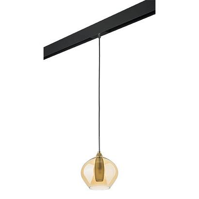 PRO803043 Светильник д - 1-фазн трека PENTOLA 1х25W G9 ХРОМ - ЯНТАРЬ - ЧЕРНЫЙ  803043 - 595007 купить в Алматы svet.kz