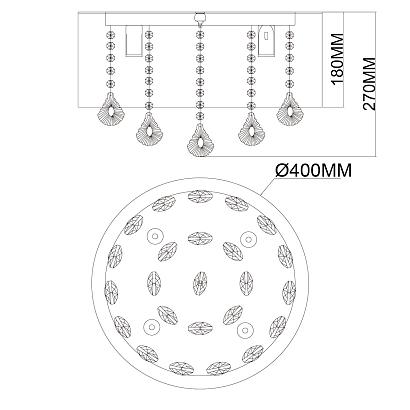 Потолочные Потолочная люстра MW-Light Жаклин 465016304, доставка по Казахстану 