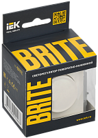 BRITE Светорег. пов-наж. 600Вт СС10-1-0-БрЖ жемч. IEK 