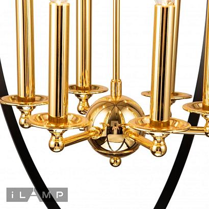 люстры подвесная люстра ilamp element 9977-800 gold&black, доставка по Казахстану 