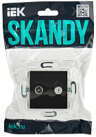 Дополнительная картинка SKANDY Роз. двойная TV+SAT SK-A13Bl черн. IEK